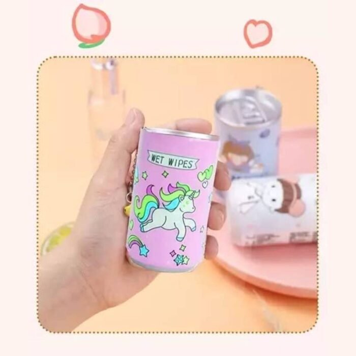 Portable Wet Wipes Tissue Canister _ Compact Cleaning Wipes for Face & Body _ Travel-Friendly for Kids, Women & Men _ Multipurpose Hygienic Tissues - 30 Wipes Pack