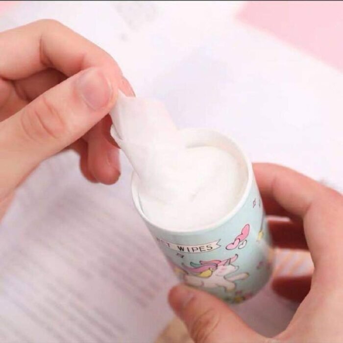 Portable Wet Wipes Tissue Canister _ Compact Cleaning Wipes for Face & Body _ Travel-Friendly for Kids, Women & Men _ Multipurpose Hygienic Tissues - 30 Wipes Pack