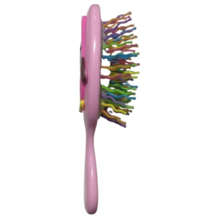 Kydoos Pink Owl Hair Brush for Kids – Gentle Detangling Brush
